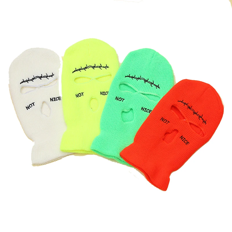 Balaclava Hat ski mask Winter hat 3-Hole Knitted Full Face Cover Riding a mask NOT NICE design Keep warm Pure color Set head cap
Balaclava Hat ski mask Winter hat 3-Hole Knitted Full Face Cover Riding a mask NOT NICE design Keep warm Pure color Set head cap