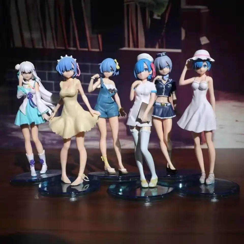 6 style 16.5cm Anime Re:Life In A Different World From Zero Rem Ram Maid Girl Figure PVC Action Figure Collection Model Toys
6 style 16.5cm Anime Re:Life In A Different World From Zero Rem Ram Maid Girl Figure PVC Action Figure Collection Model Toys