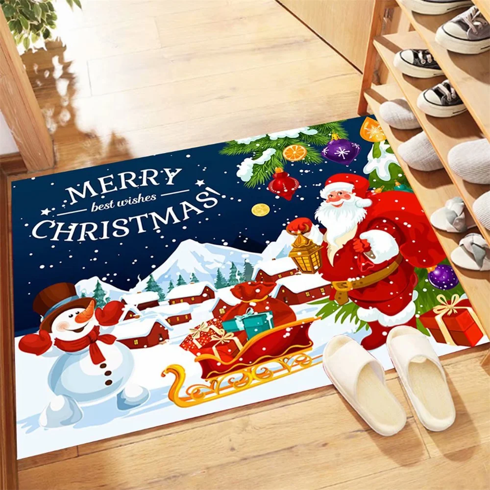 Happy Christmas Door Mat Living Room Bedroom Entrance Outdoor Rugs Cartoon Santa Claus Snowman Gift Carpet Polyester Bath Mat
Happy Christmas Door Mat Living Room Bedroom Entrance Outdoor Rugs Cartoon Santa Claus Snowman Gift Carpet Polyester Bath Mat
