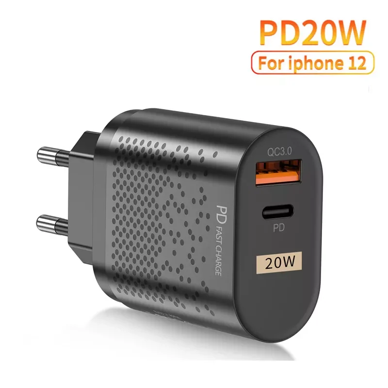 EU US UK Plug PD 20W USB C Charger Quick Charge 4.0 3.0 QC4.0 PD3.0 PD USB-C Type C Fast USB Charger For iphone 13 12 12Mini
EU US UK Plug PD 20W USB C Charger Quick Charge 4.0 3.0 QC4.0 PD3.0 PD USB-C Type C Fast USB Charger For iphone 13 12 12Mini