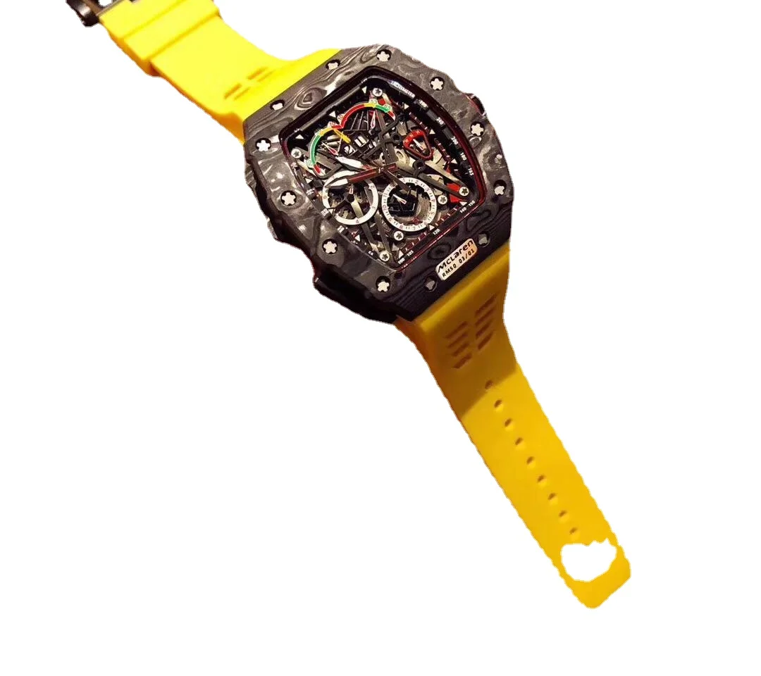 High-Top Men Watch NTPT Carbon Fiber Multi-function Mechanical Automatic Orange Yellow Blue Rubber Watches
High-Top Men Watch NTPT Carbon Fiber Multi-function Mechanical Automatic Orange Yellow Blue Rubber Watches