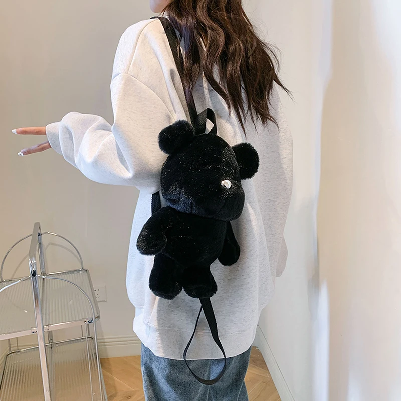Новый модный универсальный милый плюшевый рюкзак для детей и студентов, Сумка с маленьким медведем, персонализированный трендовый рюкзак, сумки для кукол
Новый модный универсальный милый плюшевый рюкзак для детей и студентов, Сумка с маленьким медведем, персонализированный трендовый рюкзак, сумки для кукол