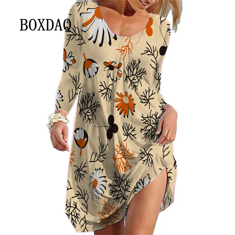Vintage Floral Print Dress Streetwear Casual Long Sleeve Women Oversized Dress Spring Autumn Female Loose A-Line Dress Vestidos
Vintage Floral Print Dress Streetwear Casual Long Sleeve Women Oversized Dress Spring Autumn Female Loose A-Line Dress Vestidos