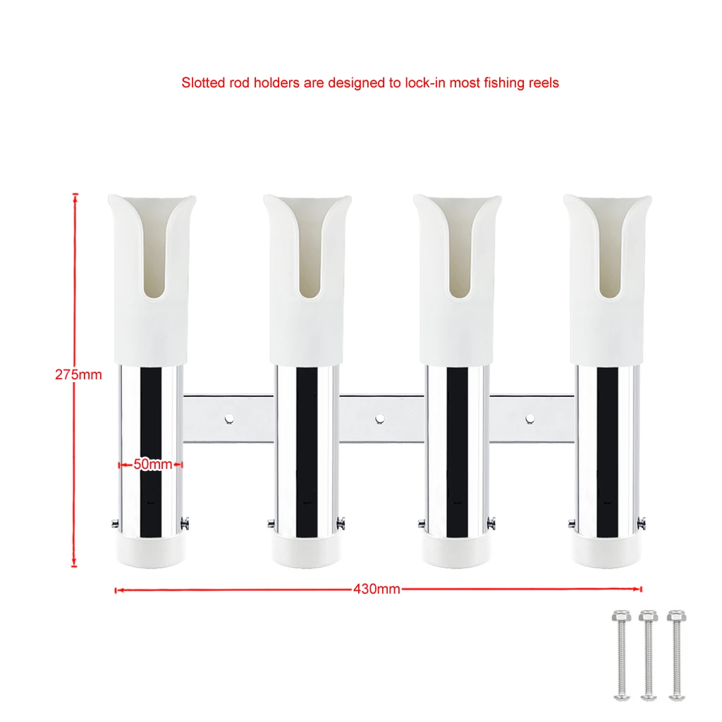 Marine Accessories 4 Tubes Link Slotted Rod Holders Boat Fishing Rod Rack Holder Pole Tube Mount Bracket 316 Stainless Steel
Marine Accessories 4 Tubes Link Slotted Rod Holders Boat Fishing Rod Rack Holder Pole Tube Mount Bracket 316 Stainless Steel