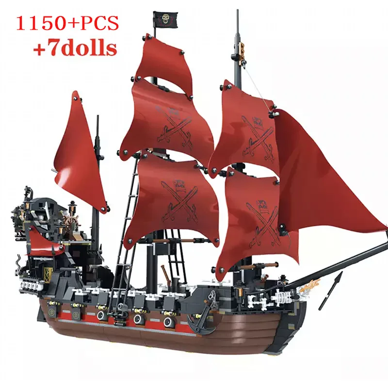 City Of The Caribbean Pirates Ships Building Blocks DIY 4195 Queen Anne's Revenge Ship Model Bricks Toys For Kids Christmas Gift
City Of The Caribbean Pirates Ships Building Blocks DIY 4195 Queen Anne's Revenge Ship Model Bricks Toys For Kids Christmas Gift