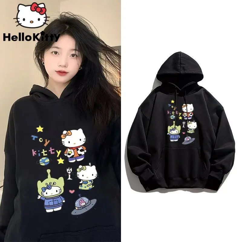 Sanrio Anime Hello Kitty Women Star Hoodies Autumn And Winter Cartoon Print Students Plush Sweatshirt Y2k Street Style Pullovers
Sanrio Anime Hello Kitty Women Star Hoodies Autumn And Winter Cartoon Print Students Plush Sweatshirt Y2k Street Style Pullovers