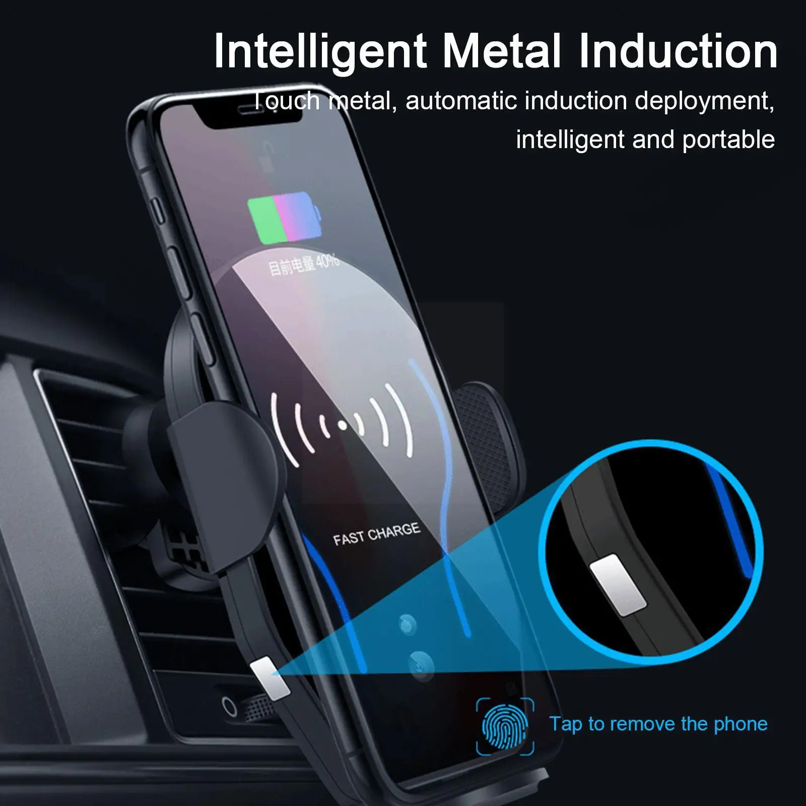 10W Car Charger Wireless QI Car Vent Bracket For Iphone Xs X 8 Infrared Sensor Fast Automatic Charging Wireless I0Y0
10W Car Charger Wireless QI Car Vent Bracket For Iphone Xs X 8 Infrared Sensor Fast Automatic Charging Wireless I0Y0