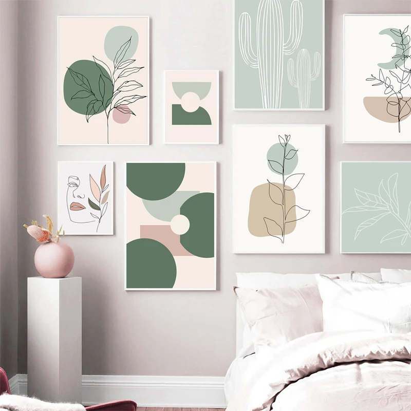 Boho Abstract Girl Face Line Curve Geometric Shape Leaf Wall Art Painting Posters And Prints Wall Pictures for Living Room Decor
Boho Abstract Girl Face Line Curve Geometric Shape Leaf Wall Art Painting Posters And Prints Wall Pictures for Living Room Decor