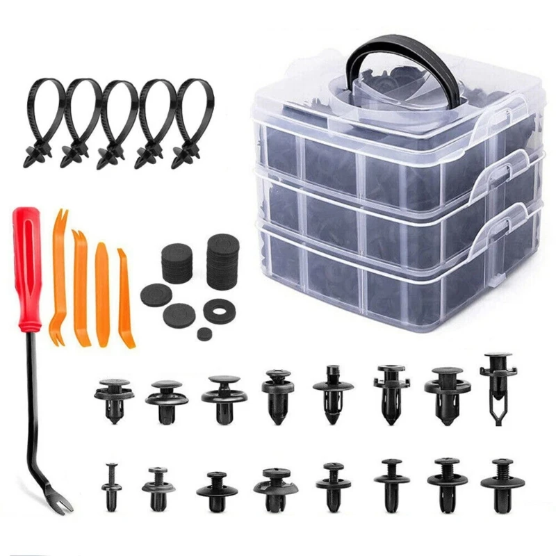 750PCS Car Retainer Auto Fasteners Body Plastic Trim Clips Pin Rivets Bumper Kit
750PCS Car Retainer Auto Fasteners Body Plastic Trim Clips Pin Rivets Bumper Kit