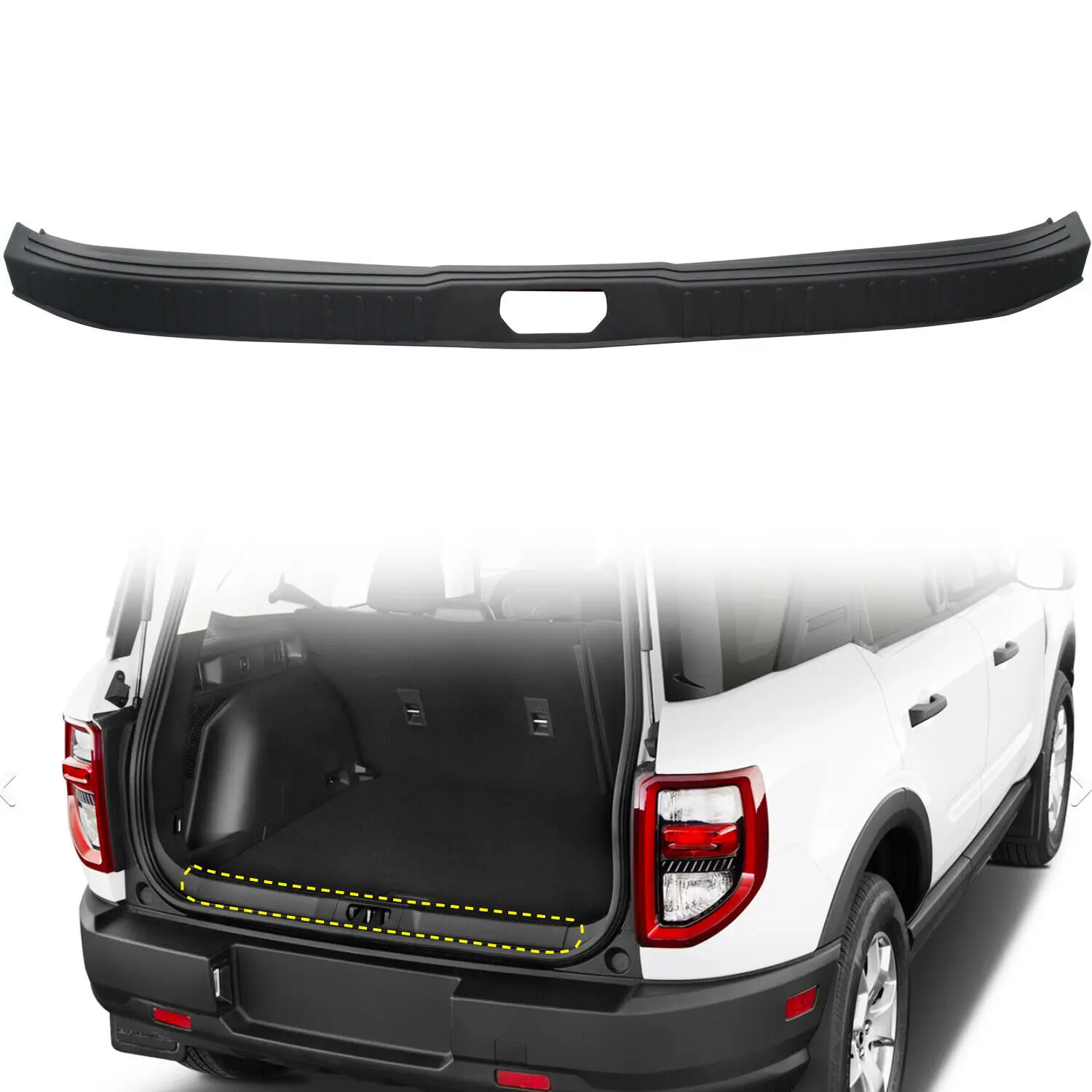 Inner Rear Bumper Protector Sill Trim 1pcs For Ford Bronco Sport CX430 2021-2022
Inner Rear Bumper Protector Sill Trim 1pcs For Ford Bronco Sport CX430 2021-2022