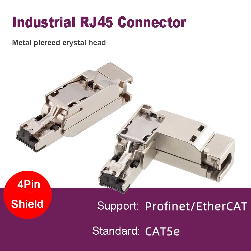 Metal Industrial Network Interface 4Pin Plug Fast Installation Field Termination Ethernet RJ45 Connector 6GK1901-1BB10 1BB20
Metal Industrial Network Interface 4Pin Plug Fast Installation Field Termination Ethernet RJ45 Connector 6GK1901-1BB10 1BB20