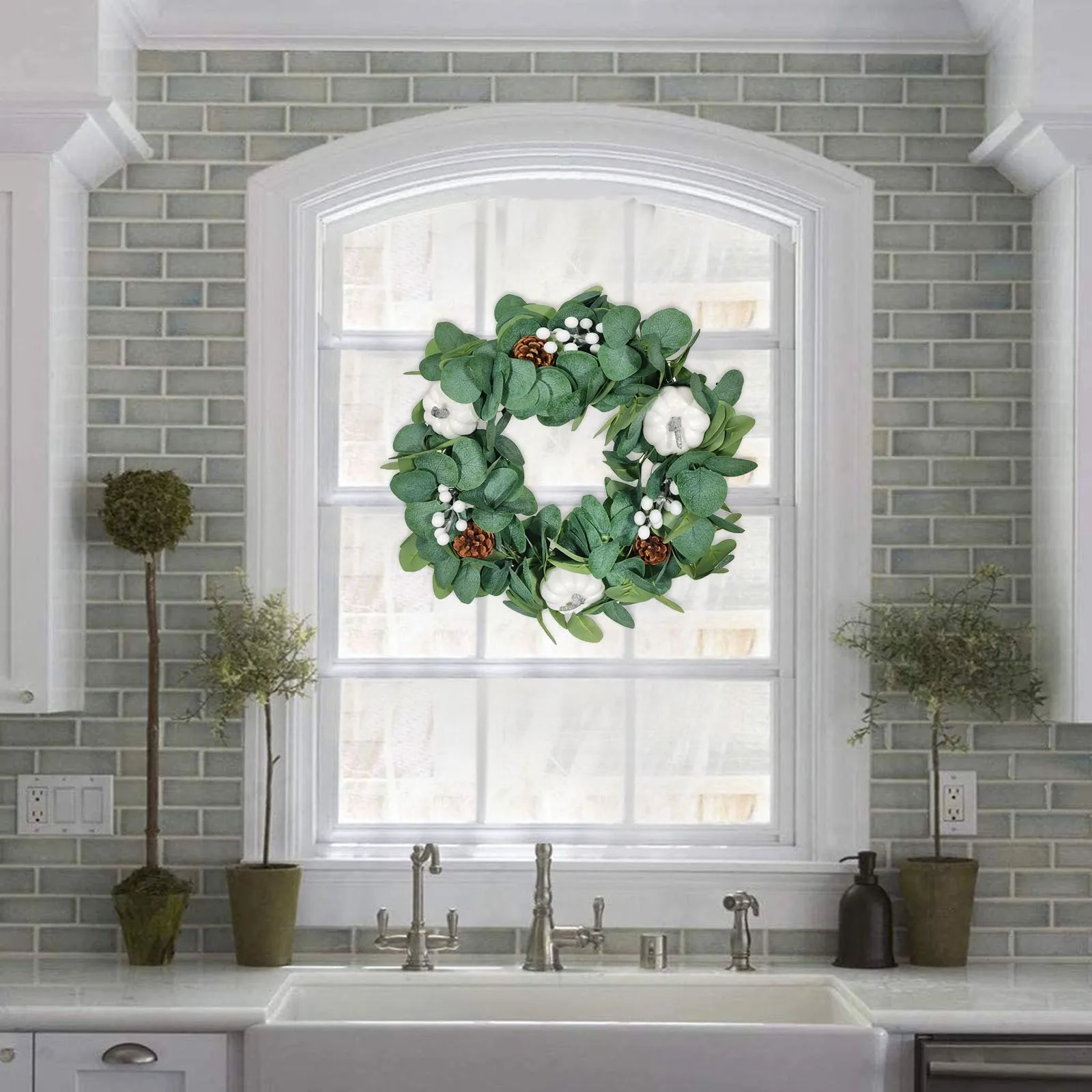 Holiday door for garland garland decoration Green pumpkin home simulation Home Decor
Holiday door for garland garland decoration Green pumpkin home simulation Home Decor