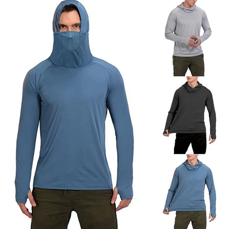 Sun Protection T-shirt Long-sleeved Outdoor Fishing Top Coat Solid Color Breathable Summer Thin Quick-dry Hiking Suit Coat Men
Sun Protection T-shirt Long-sleeved Outdoor Fishing Top Coat Solid Color Breathable Summer Thin Quick-dry Hiking Suit Coat Men