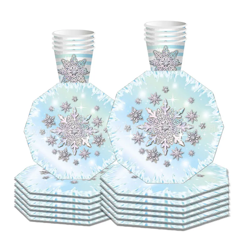 8 Guests Frozen Birthday Tableware Shiny Snowflake Plate Kids Favor Christmas Party Supplies Snow Ice Freeze Theme Parti Decor
8 Guests Frozen Birthday Tableware Shiny Snowflake Plate Kids Favor Christmas Party Supplies Snow Ice Freeze Theme Parti Decor