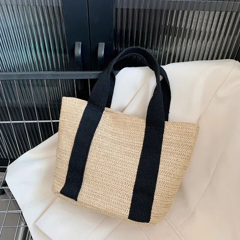 Summer Trend Straw Bags New Popular Hit Color Handbags for Women Designer Luxury Zipper Color Matching Tote Bag
Summer Trend Straw Bags New Popular Hit Color Handbags for Women Designer Luxury Zipper Color Matching Tote Bag