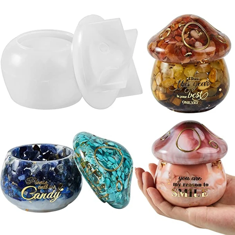 R3MC 2 Pcs Epoxy Crystal Resin Silicone Molds Birthday Mushroom Jar Storage Box Mold for DIY Home Decoration Jewelry Storage
R3MC 2 Pcs Epoxy Crystal Resin Silicone Molds Birthday Mushroom Jar Storage Box Mold for DIY Home Decoration Jewelry Storage