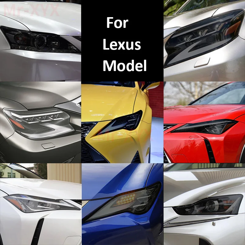 Smoked Black Transparent TPU Sticker Car Headlight Protective Film For Lexus ES 300h NX CT GS IS LC LS RX LX570 RC UX GX F 2022 
Smoked Black Transparent TPU Sticker Car Headlight Protective Film For Lexus ES 300h NX CT GS IS LC LS RX LX570 RC UX GX F 2022