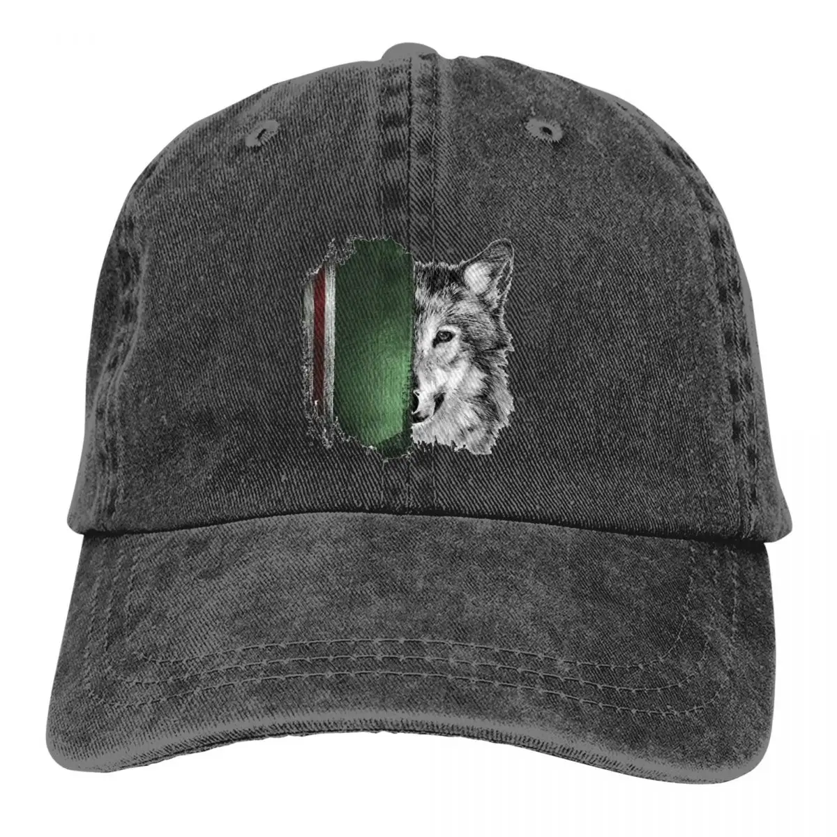 

Washed Men's Baseball Cap Face Trucker Snapback Caps Dad Hat Chechen Wolf Thugs Brave Golf Hats