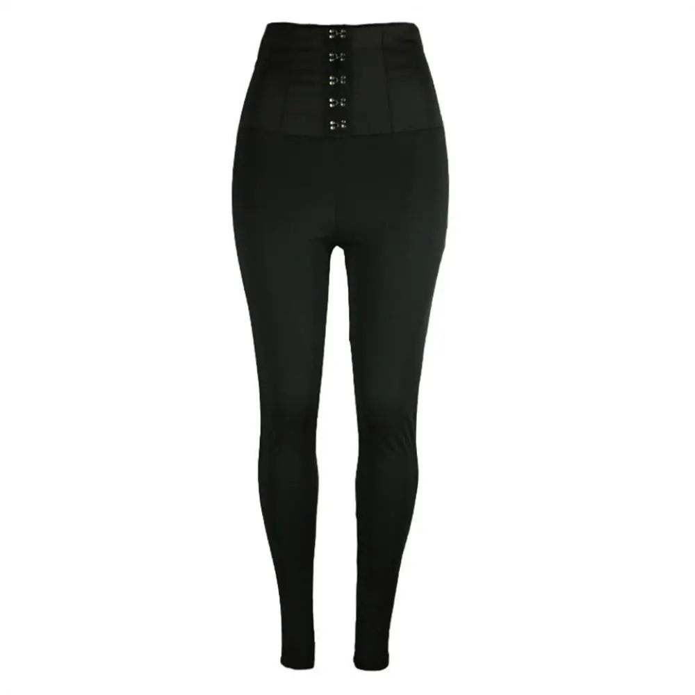 Women's Fitness Leggings High Waist Button Tight Push-up Sweatpants Women's Sexy Tight Pencil Pants Black Leggings 
Women's Fitness Leggings High Waist Button Tight Push-up Sweatpants Women's Sexy Tight Pencil Pants Black Leggings