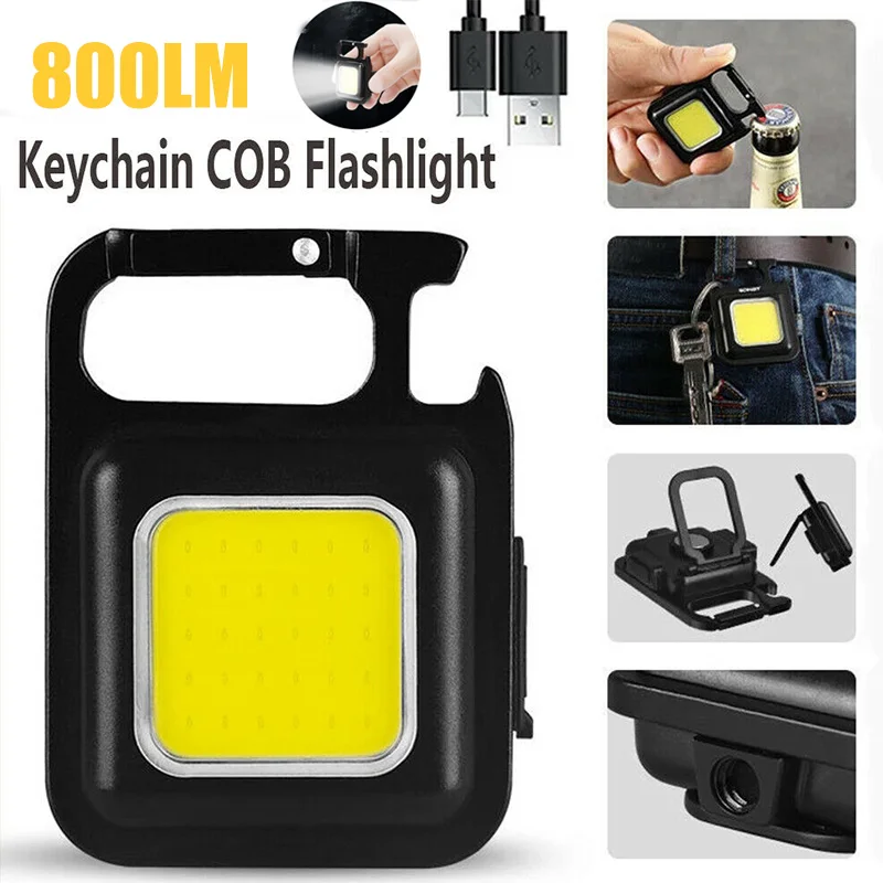 USB Rechargeable Portable Mini COB LED Flashlight Work Light Pocket Lamp Flashlight Key Chain Outdoor Camping Hiking Lantern
USB Rechargeable Portable Mini COB LED Flashlight Work Light Pocket Lamp Flashlight Key Chain Outdoor Camping Hiking Lantern