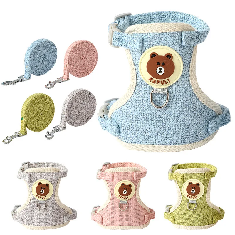 Cute Pet Cat Dog Chest Strap Leash Adjustable Vest Collar for Small Medium Dog Puppy Outdoor Walking Chihuahua Puppy Accessories
Cute Pet Cat Dog Chest Strap Leash Adjustable Vest Collar for Small Medium Dog Puppy Outdoor Walking Chihuahua Puppy Accessories
