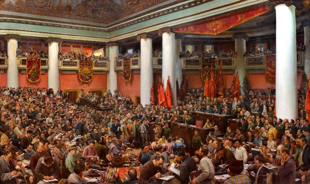 Лучший Арт # Русский Isaak Brodsky. Речь Ленина на 2-м глобальном съезде комеров, художественная живопись на холсте, 36 дюймов
Лучший Арт # Русский Isaak Brodsky. Речь Ленина на 2-м глобальном съезде комеров, художественная живопись на холсте, 36 дюймов