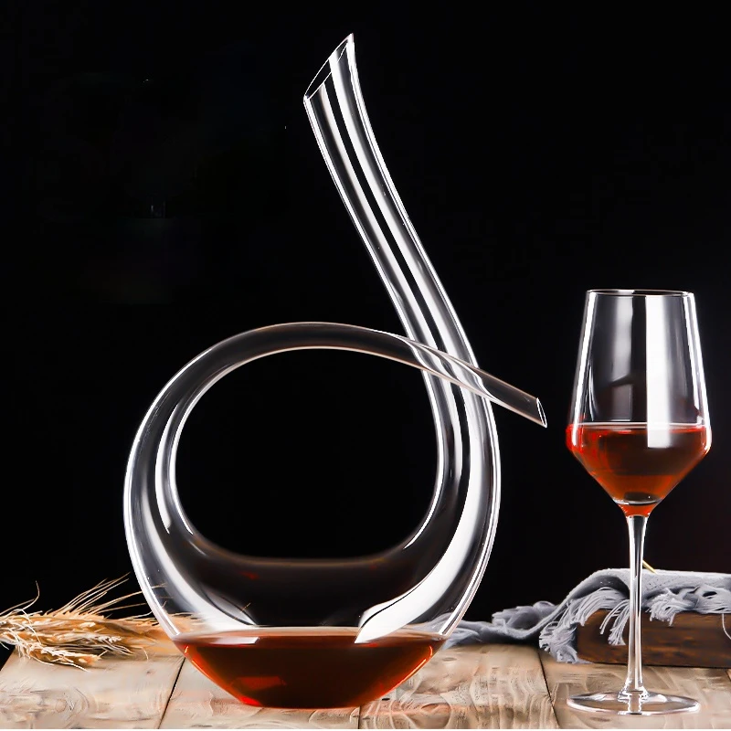 Crystal High Grade 1500ml 6-shaped Wine Decanter Gift Box Harp Swan Decanter Creative Wine Separator Home Bar Tools
Crystal High Grade 1500ml 6-shaped Wine Decanter Gift Box Harp Swan Decanter Creative Wine Separator Home Bar Tools
