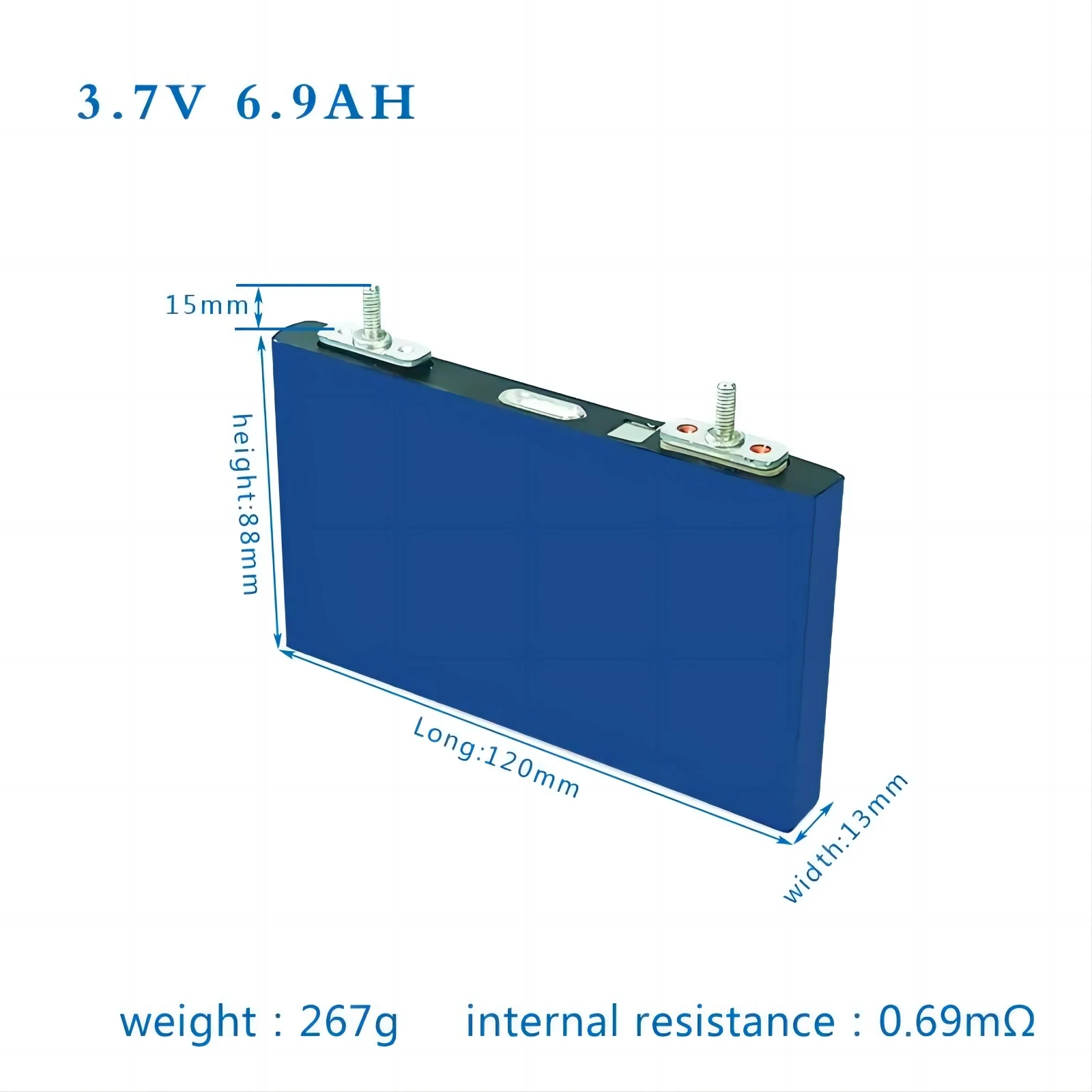 

Rechargeable Li Ion Battery Catl High Discharge Rate 16PCS 3.7V 6.9ah rate 50C NCM lithium LTO battery cell for car audio