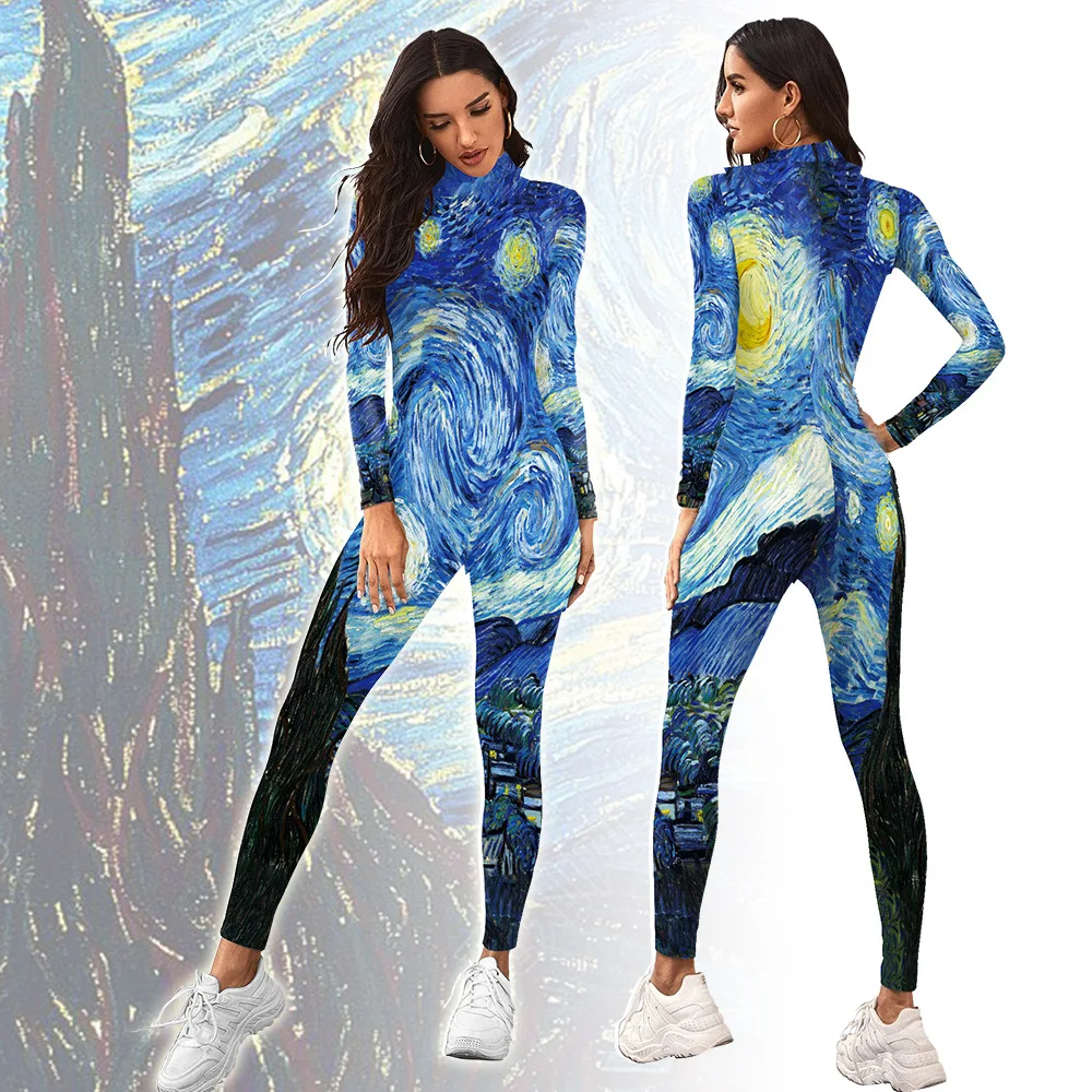 Женское боди с длинным рукавом, с 3D-принтом
Женское боди с длинным рукавом, с 3D-принтом