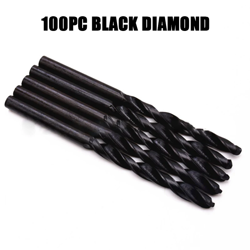 100Pcs Hss Drill Bit Set Carbon Steel Material Manual Black Coated Woodworking Twist Drills Bit DIY Wood Metal Drilling 1-5mm
100Pcs Hss Drill Bit Set Carbon Steel Material Manual Black Coated Woodworking Twist Drills Bit DIY Wood Metal Drilling 1-5mm
