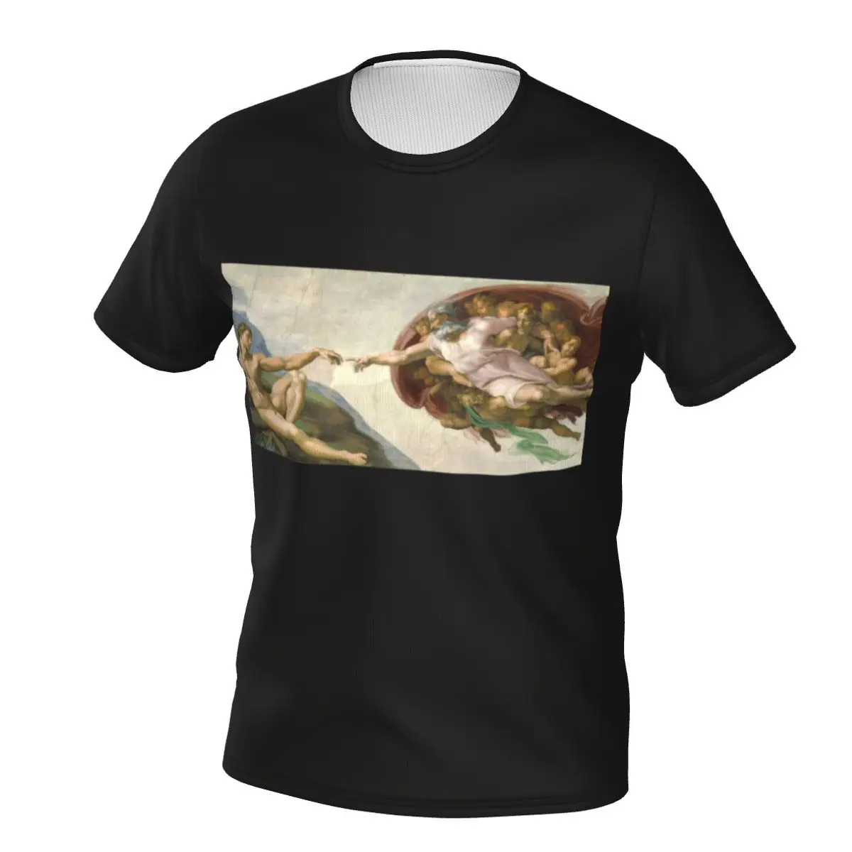 The Creation Of Adam Michelangelo T-Shirt Painting Trending T Shirts Short Sleeve Print Tops Hot Sale Summer EMO Oversized Tees
The Creation Of Adam Michelangelo T-Shirt Painting Trending T Shirts Short Sleeve Print Tops Hot Sale Summer EMO Oversized Tees