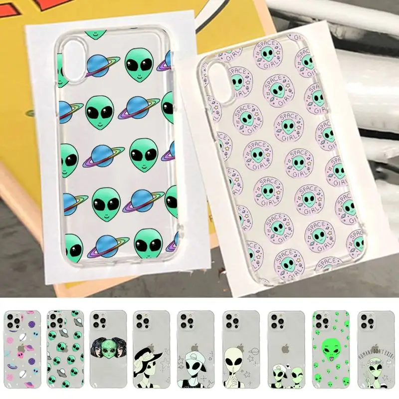 Aesthetics Cartoon alien space Phone Case for iPhone 11 12 13 mini pro XS MAX 8 7 6 6S Plus X 5S SE 2020 XR case
Aesthetics Cartoon alien space Phone Case for iPhone 11 12 13 mini pro XS MAX 8 7 6 6S Plus X 5S SE 2020 XR case