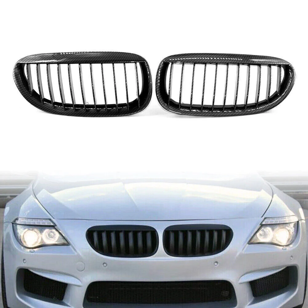 Carbon pattern single line Front Kidney Bumper Grille For BMW E63 E64 650i 04-10
Carbon pattern single line Front Kidney Bumper Grille For BMW E63 E64 650i 04-10