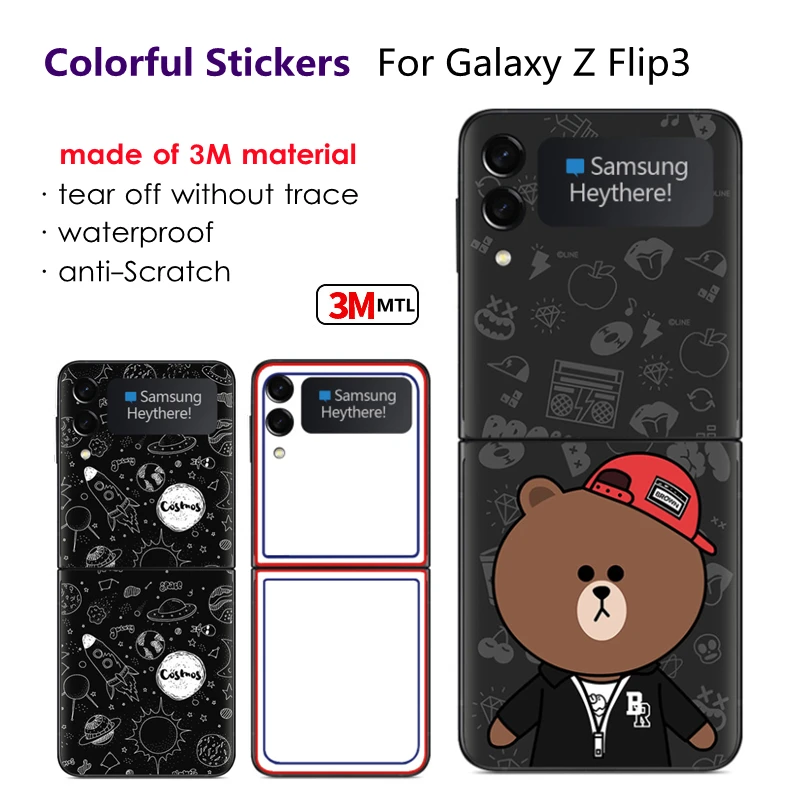 Colorful Anti-Scratch Sticker For Samsung Galaxy Z Flip3 Back+Hinge Full Coverage Protective Film For Z Flip 3 Cover
Colorful Anti-Scratch Sticker For Samsung Galaxy Z Flip3 Back+Hinge Full Coverage Protective Film For Z Flip 3 Cover