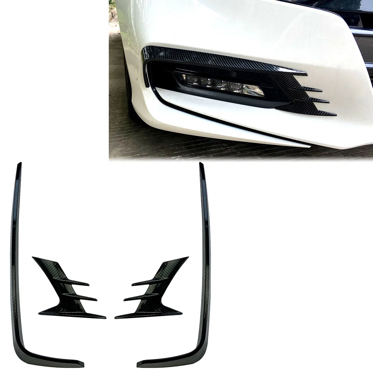 Разветвители для переднего бампера, противотуманные фары, декоративная крышка, комплект обшивки кузова для Honda Accord 10 поколения 2018 2019 2020, авт...
Разветвители для переднего бампера, противотуманные фары, декоративная крышка, комплект обшивки кузова для Honda Accord 10 поколения 2018 2019 2020, авт...