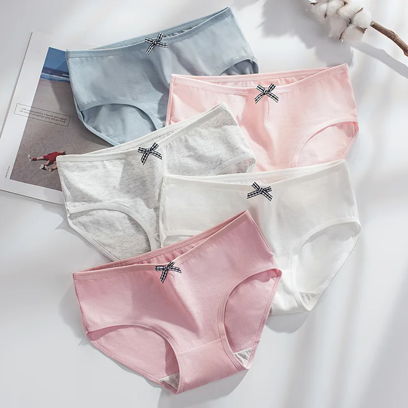 Womens Panties Cotton Breathable Mid Waist Girls Panties Solid Color Breathable Comfortable Bow Panties Womens Panties
Womens Panties Cotton Breathable Mid Waist Girls Panties Solid Color Breathable Comfortable Bow Panties Womens Panties