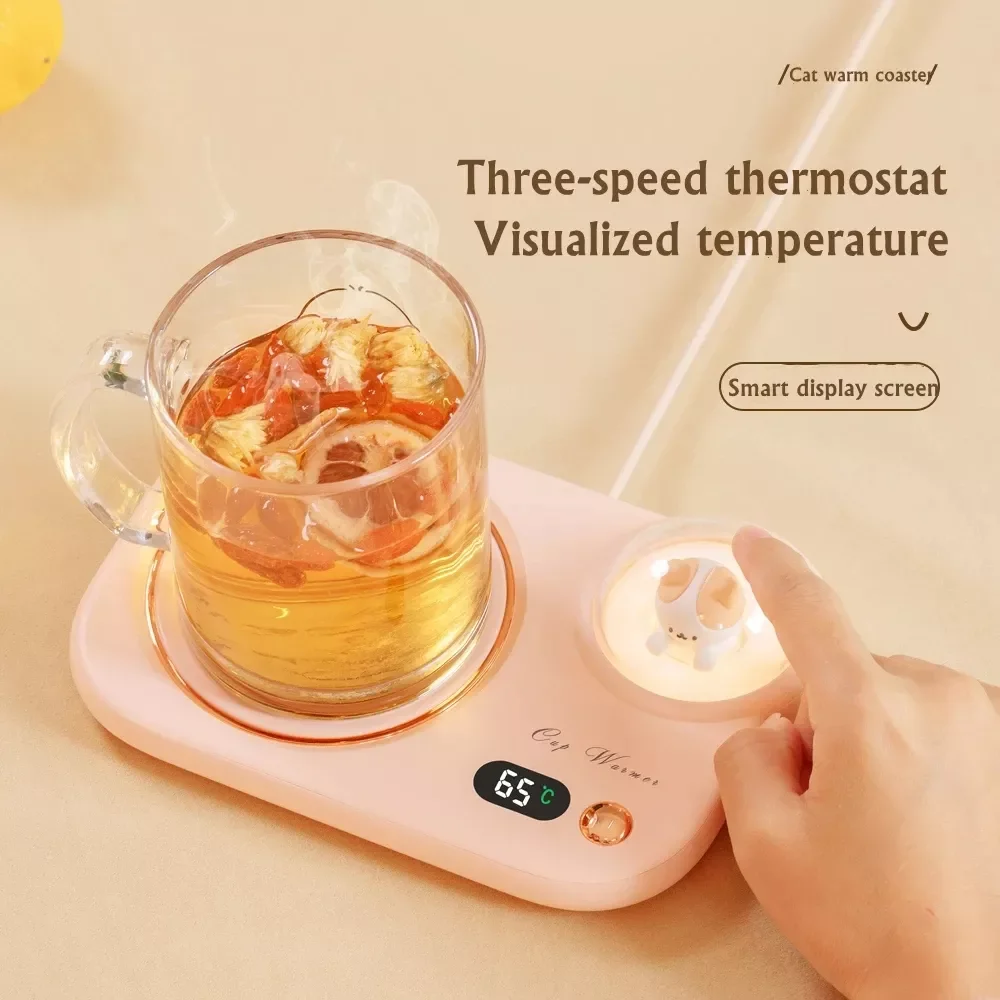 Cat 3 Gear Temperature 8 Hours Auto-off Coffee Milk Water Mug Warmer Heating Cup Coaster Mat with Night Light Cup Heater
Cat 3 Gear Temperature 8 Hours Auto-off Coffee Milk Water Mug Warmer Heating Cup Coaster Mat with Night Light Cup Heater