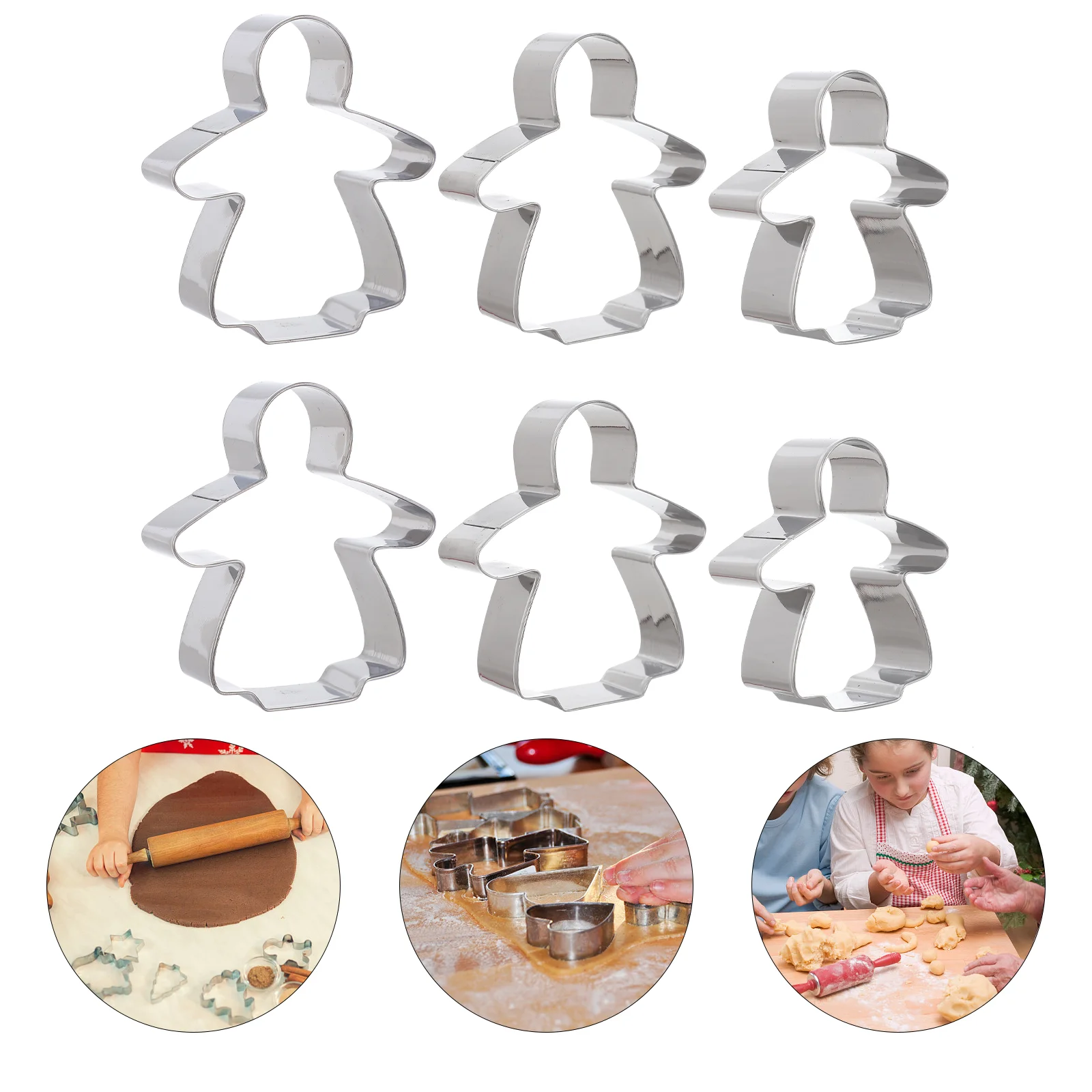 6pcs Adorable Biscuit Molds Gingerbread Cookie for Home Christmas 
6pcs Adorable Biscuit Molds Gingerbread Cookie for Home Christmas