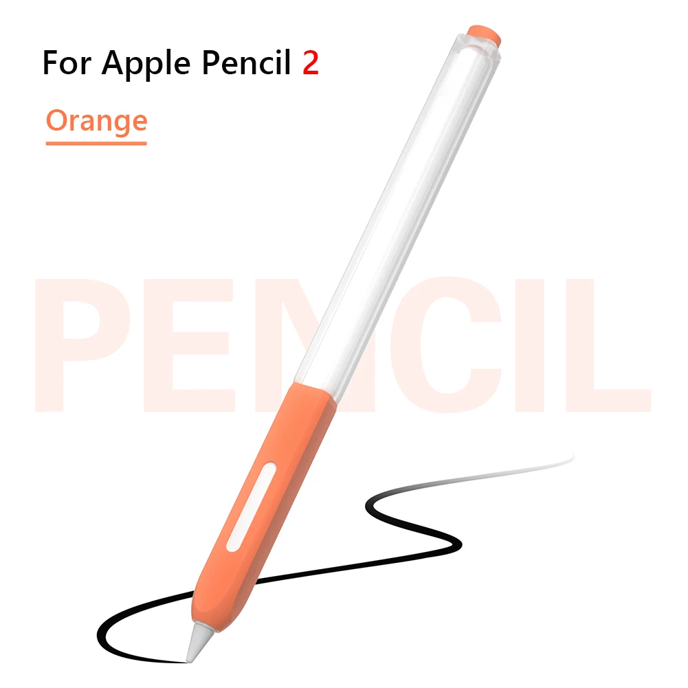 

Для Apple IPad Pencil 2, сенсорная ручка для планшета из ТПУ, мягкий силиконовый защитный наконечник для экрана, стилус, чехол с наконечником против ...