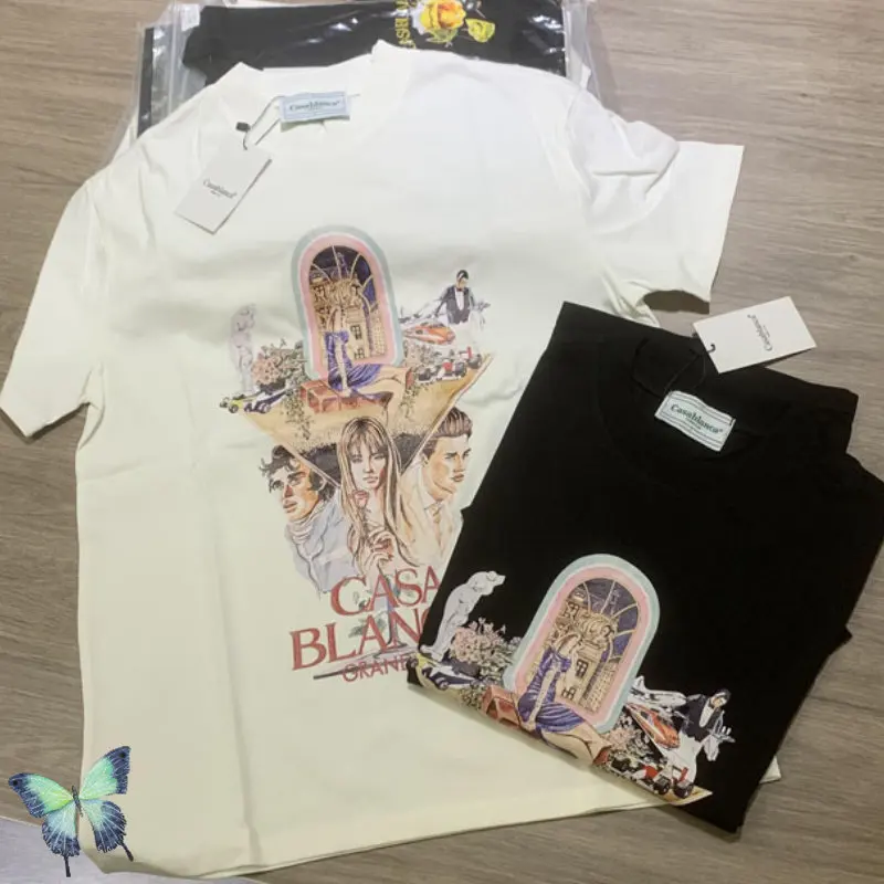 Summer CASABLANCA T-shirts Movie Stills Printing Short Sleeve for Men Women High Quality Cotton T Shirt
Summer CASABLANCA T-shirts Movie Stills Printing Short Sleeve for Men Women High Quality Cotton T Shirt