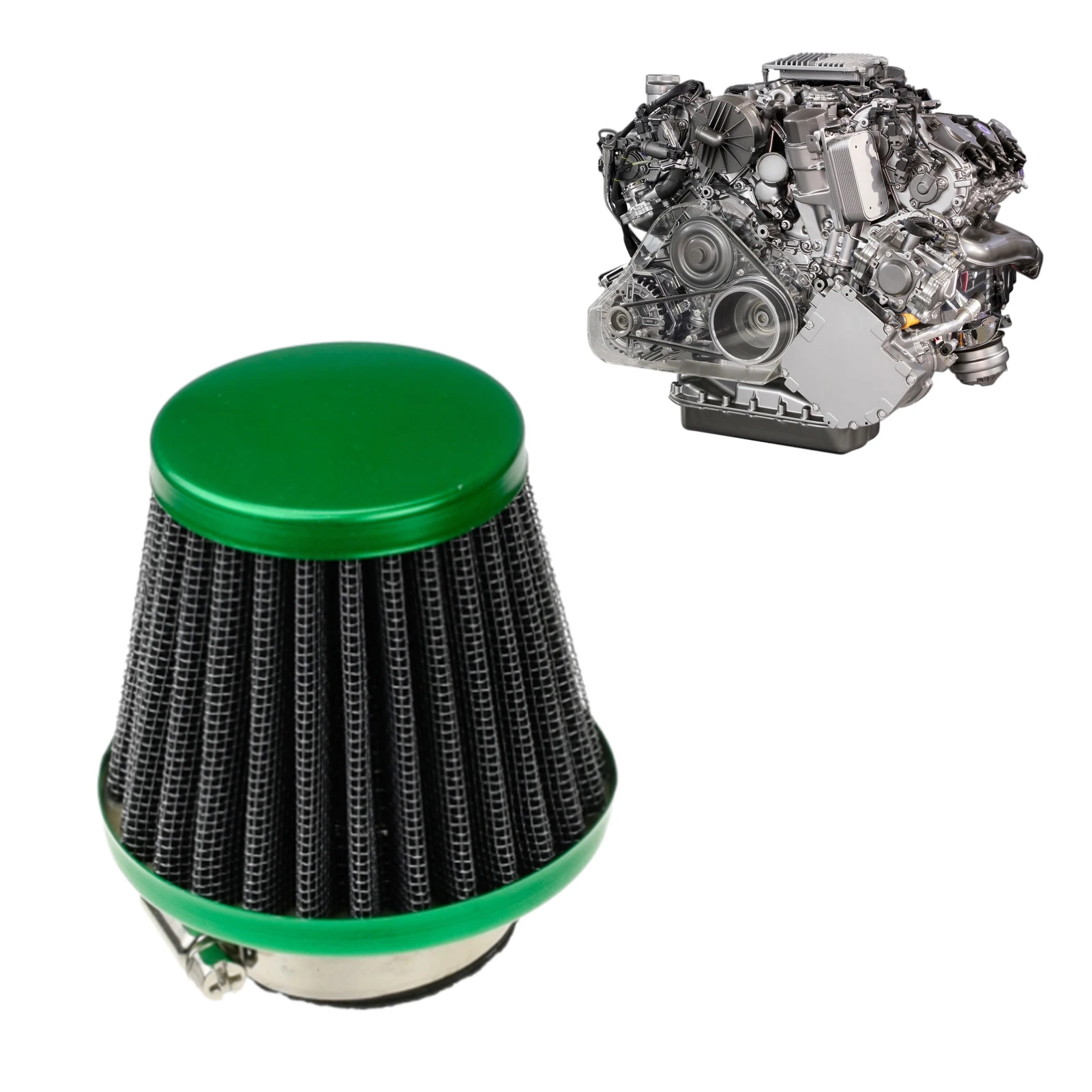Colored Mesh Air Filter Clamp-On Engine Air Filter Tapered Cone Closed-top Cool Air Filter For Car Motorcycle Off-road Vehicle
Colored Mesh Air Filter Clamp-On Engine Air Filter Tapered Cone Closed-top Cool Air Filter For Car Motorcycle Off-road Vehicle