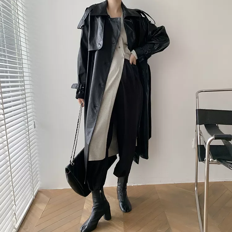 BGTEEVER Elegant 2 Piece Women Trench Coat Turn-down Collar Loose Female Long Jacket Belted Women Overcoats 2021 Autumn Winter
BGTEEVER Elegant 2 Piece Women Trench Coat Turn-down Collar Loose Female Long Jacket Belted Women Overcoats 2021 Autumn Winter