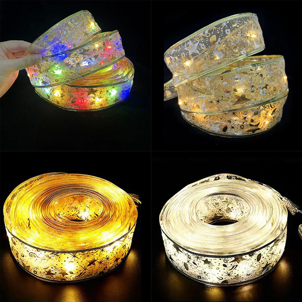 5m LED Ribbon Christmas String Light DIY Lace Bows String Lights Fairy Lights New Year Ribbon Lights Home Christmas Decor
5m LED Ribbon Christmas String Light DIY Lace Bows String Lights Fairy Lights New Year Ribbon Lights Home Christmas Decor