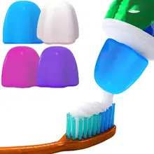 4Pcs Toothpaste Pump Silicone Toothpaste Cap Self-sealing Toothpaste Squeezer Toothpaste Dispenser Paste Saver Bathroom Supplies