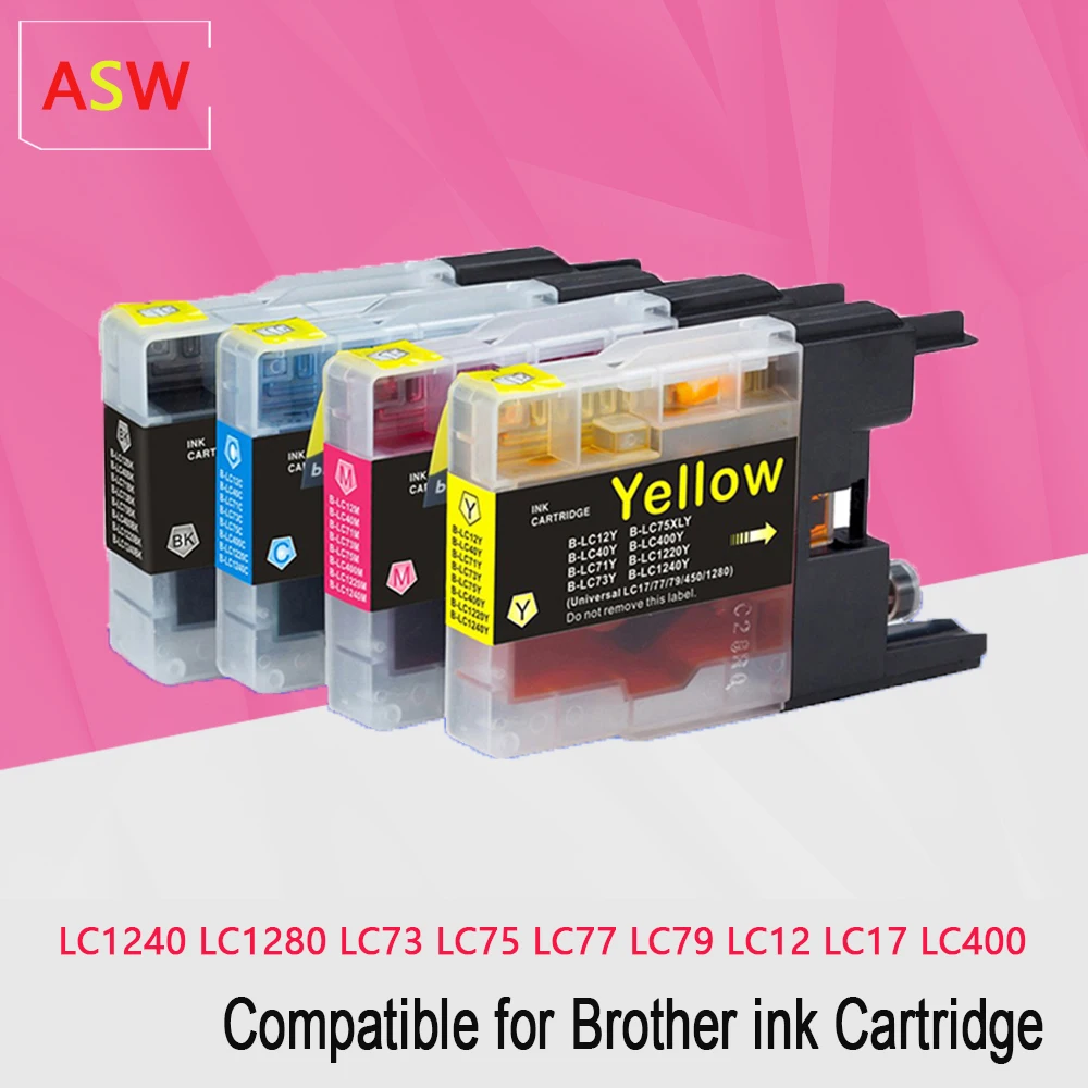 

Чернильный картридж для принтера Brother LC1280 LC1240, чернила для принтера LC1220 для MFC-J280W J430W J435W J5910DW J625DW J6510DW J6910DW