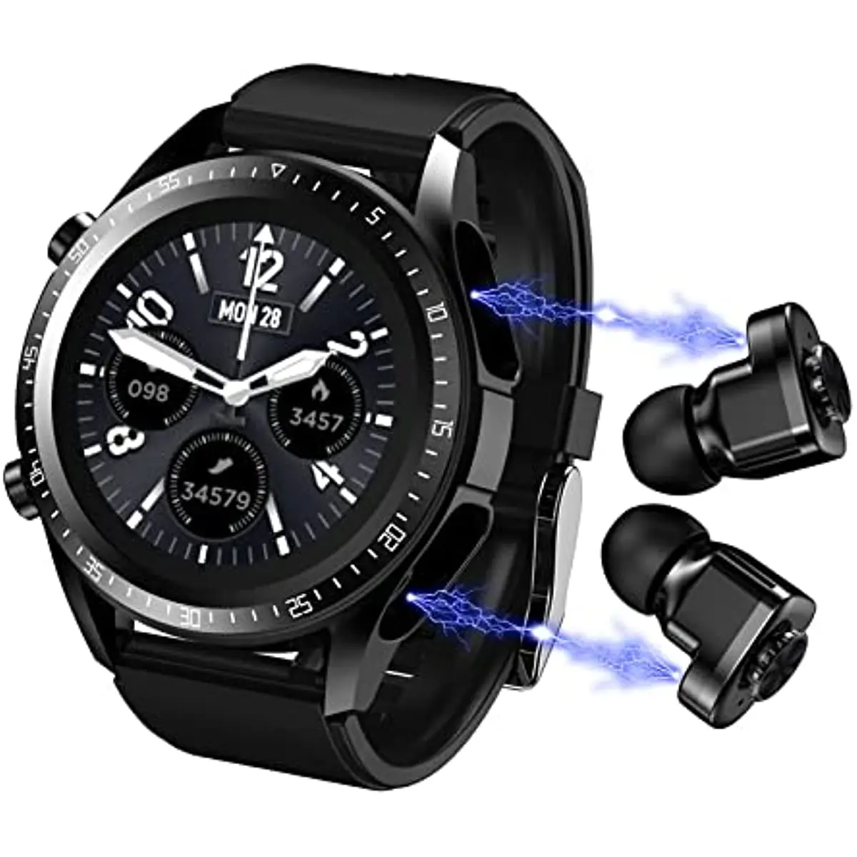 Smart Watch with Earbuds 2 in 1 Bluetooth Smart Watch for Android iPhone, Fitness Tracker with Blood Oxygen Heart Rate
Smart Watch with Earbuds 2 in 1 Bluetooth Smart Watch for Android iPhone, Fitness Tracker with Blood Oxygen Heart Rate