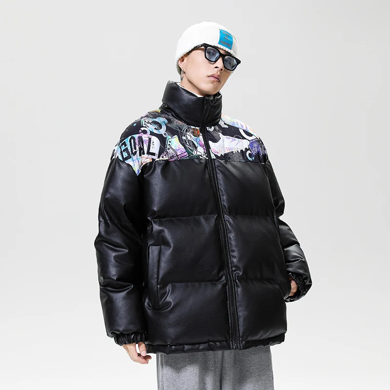 YASUGUOJI Men's Tie Dyed Stand PU Leather Parkas 2022 Winter Hong Kong Style Thicken Warm Casual Man Coats Vintage Male Jackets
YASUGUOJI Men's Tie Dyed Stand PU Leather Parkas 2022 Winter Hong Kong Style Thicken Warm Casual Man Coats Vintage Male Jackets