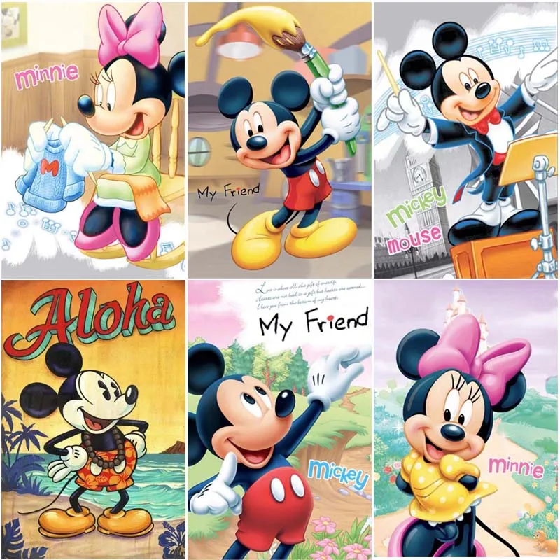 Disney Mickey Mouse Minnie Mouse Cartoon 5D DIY Diamond Painting Full Square/Round Diamond Mosaic Home Decoration Gift Handwork
Disney Mickey Mouse Minnie Mouse Cartoon 5D DIY Diamond Painting Full Square/Round Diamond Mosaic Home Decoration Gift Handwork