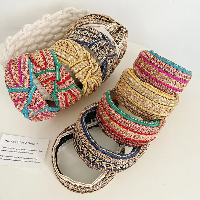 Ethnic Knot Wide Hair Band Hairband Korean Headbands for Women Girl Fashion Accessorie
Ethnic Knot Wide Hair Band Hairband Korean Headbands for Women Girl Fashion Accessorie