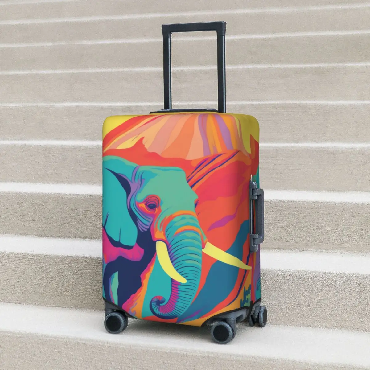 Elephant Suitcase Cover Risograph Art Minimal Business Holiday Strectch Luggage Accesories Protection
Elephant Suitcase Cover Risograph Art Minimal Business Holiday Strectch Luggage Accesories Protection